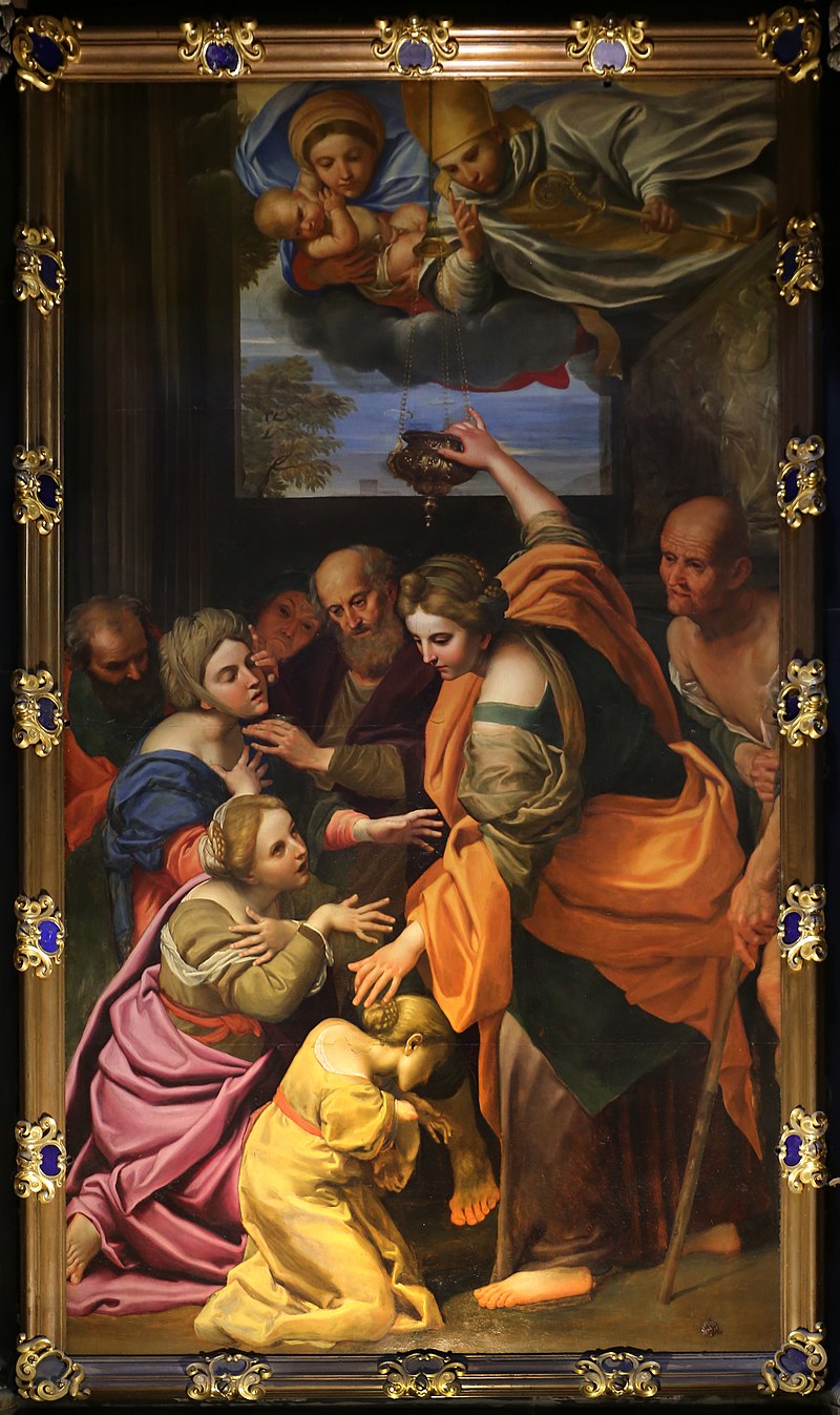 Gli infermi guariti con olio di san Gennaro-Chiesa di san Gennaro-Napoli